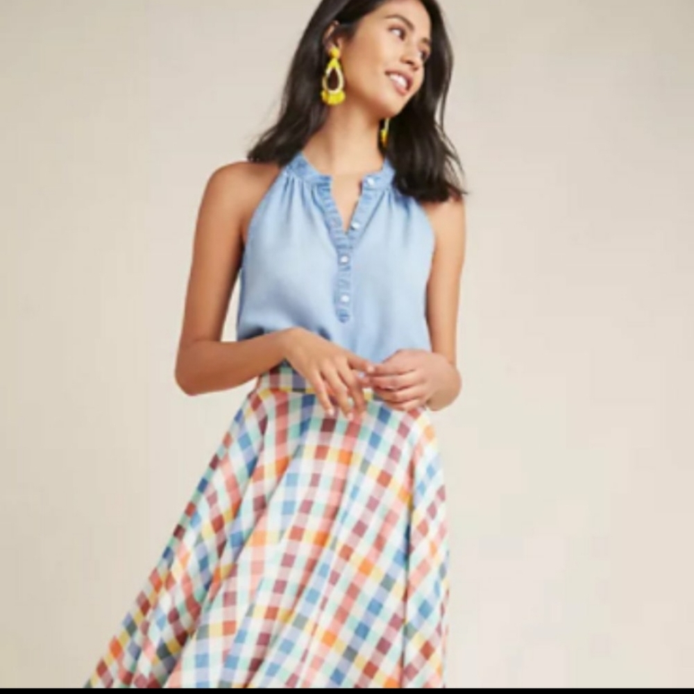 Anthropologie Cloth & Stone Clearwater Swing Tank